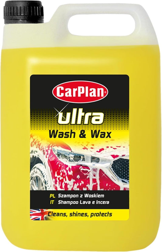 Carplan Ultra Wax & Wash Car Shampoo, 5 L Free UK Delivery (Packaging May Vary)