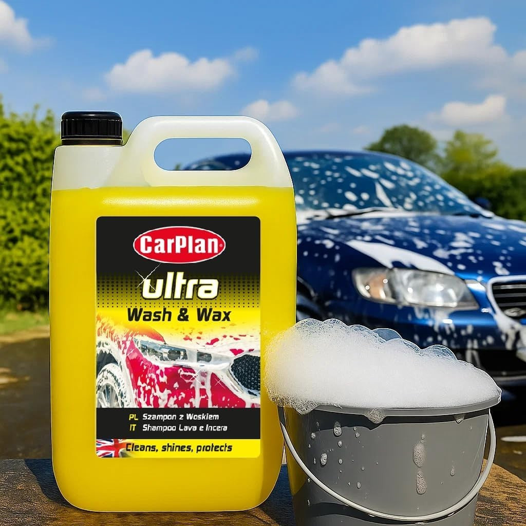 Carplan Ultra Wax & Wash Car Shampoo, 5 L Free UK Delivery (Packaging May Vary)